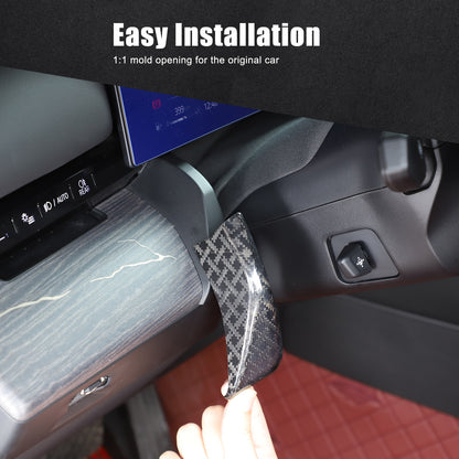 X Real Carbon Fiber Dashboard Console Side Trim For BMW 5 Series G60 2024+ 4