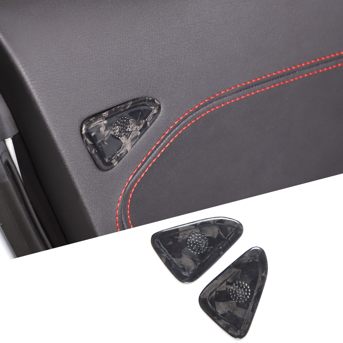 Forged Carbon Fiber Door A/C Vent Panel Trim Cover Fit For Corvette C8 20-26 19