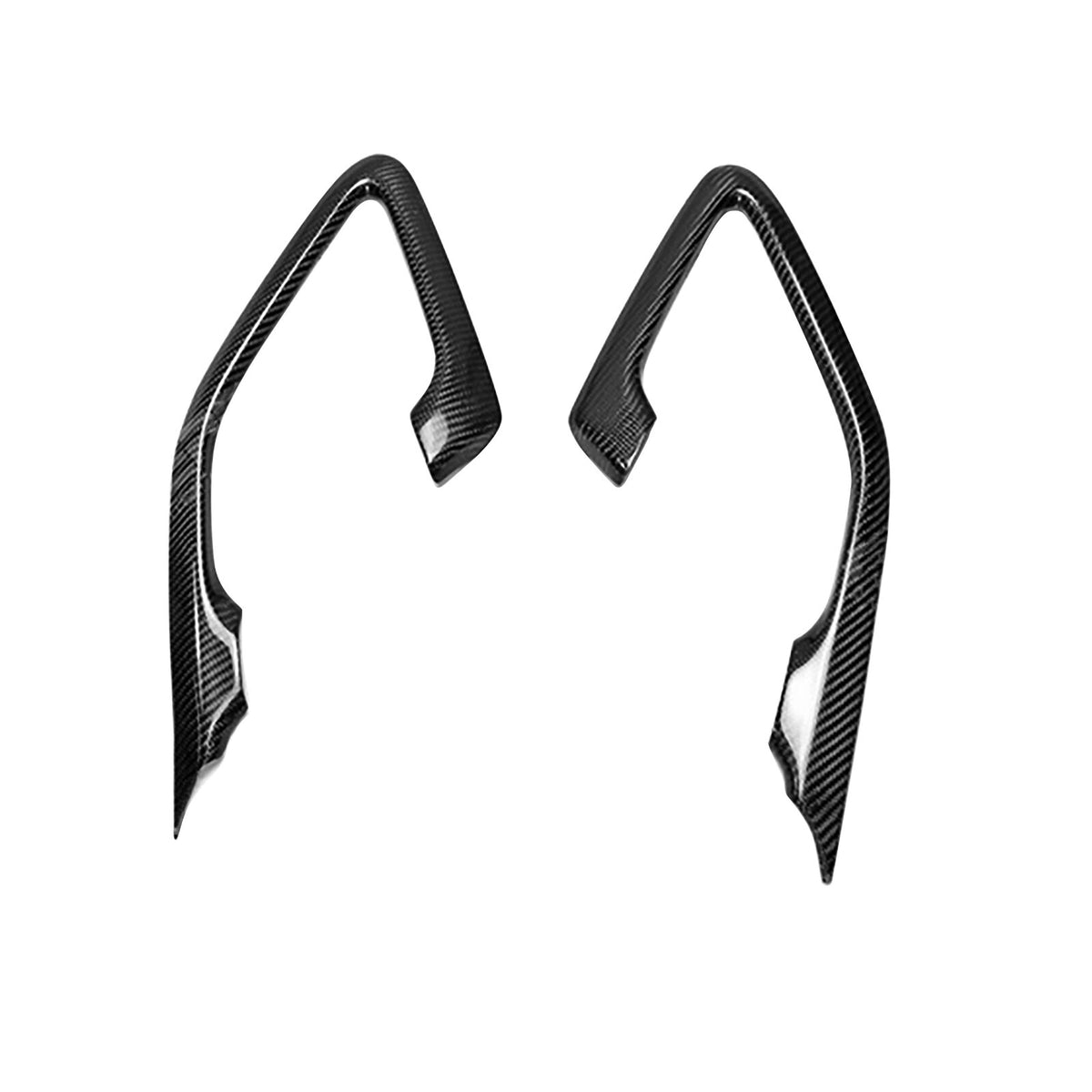 Real Carbon Fiber Interior Door Handle Cover Trim For Nissan R35 GT-R GTR 9