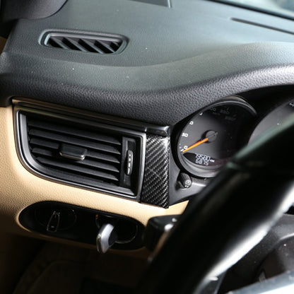 Real Dry Carbon Fiber Center Console Trim For Porsche Macan 95B 2014-2017 4