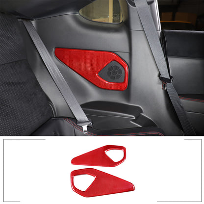 Red Real Carbon Fiber Interior Center Console Trim Set Kit For Subaru BRZ 22+ 103