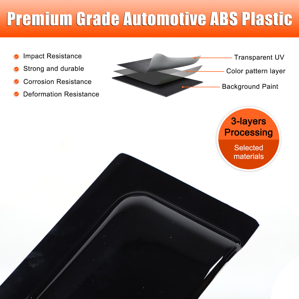 Window Rain Guards Visor Rain Guard Wind Deflectors For Ford Maverick 2022-2024 3