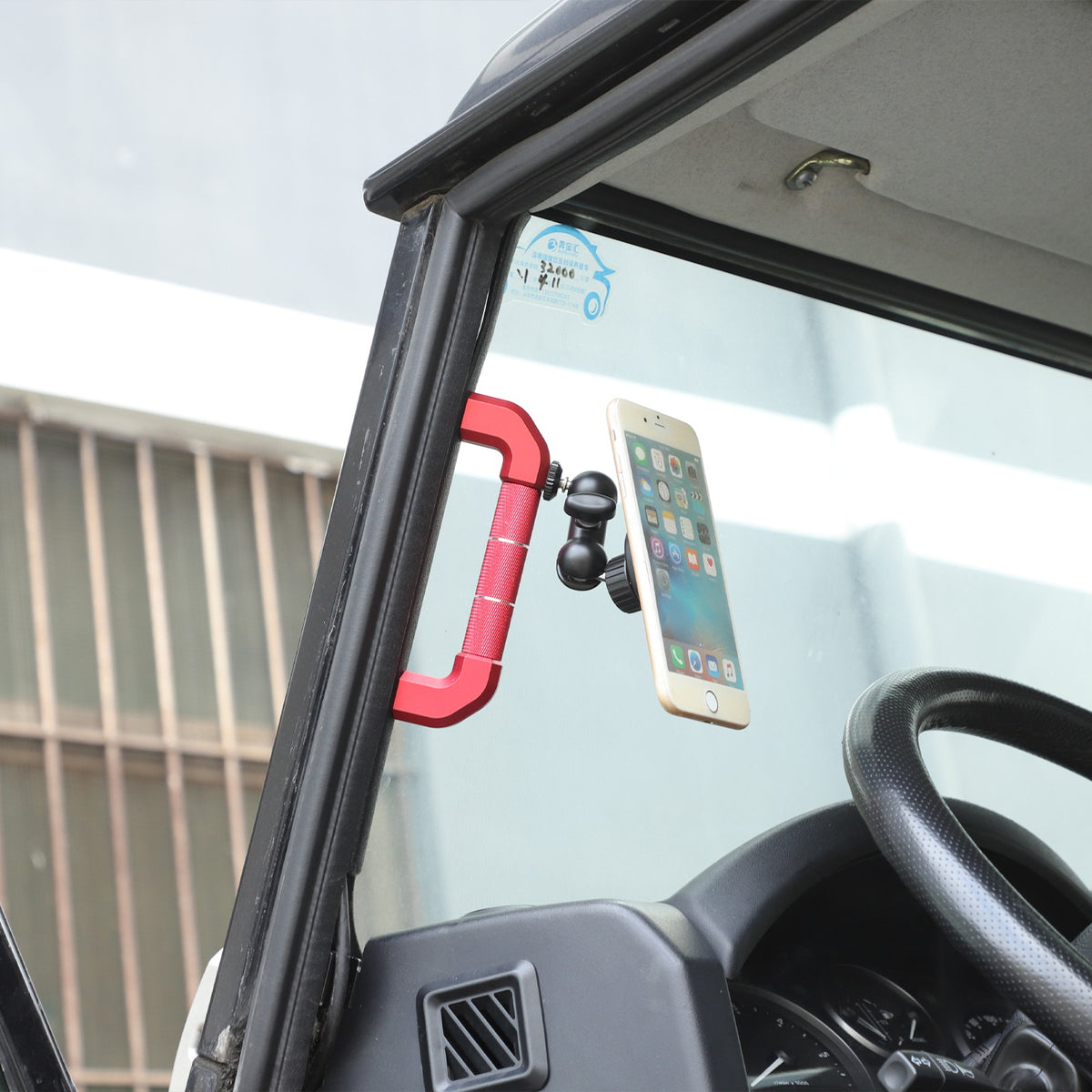 Replace Red A-Pillar Handle W/Phone Mount For LR Defender L316 2004-2018 10