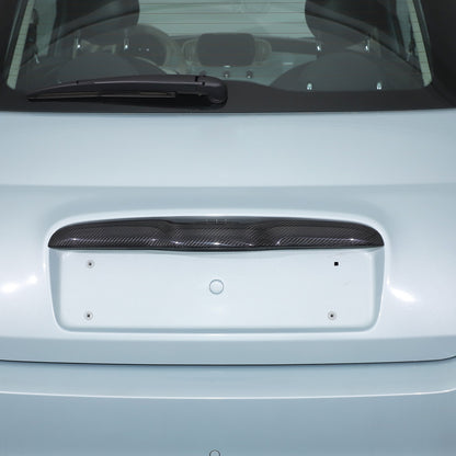 Real Carbon Fiber Tailgate Trim For Fiat 500 312 2010+ 2