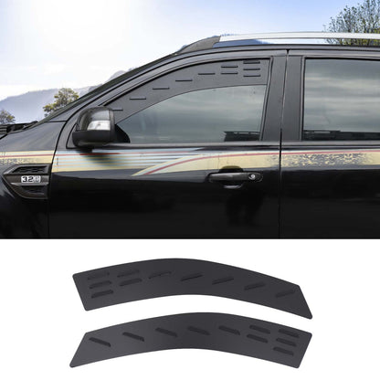 Alloy Front Row Window Vent Louvers Shutter Trim for Ford Ranger T7 T8 2015-2022 8