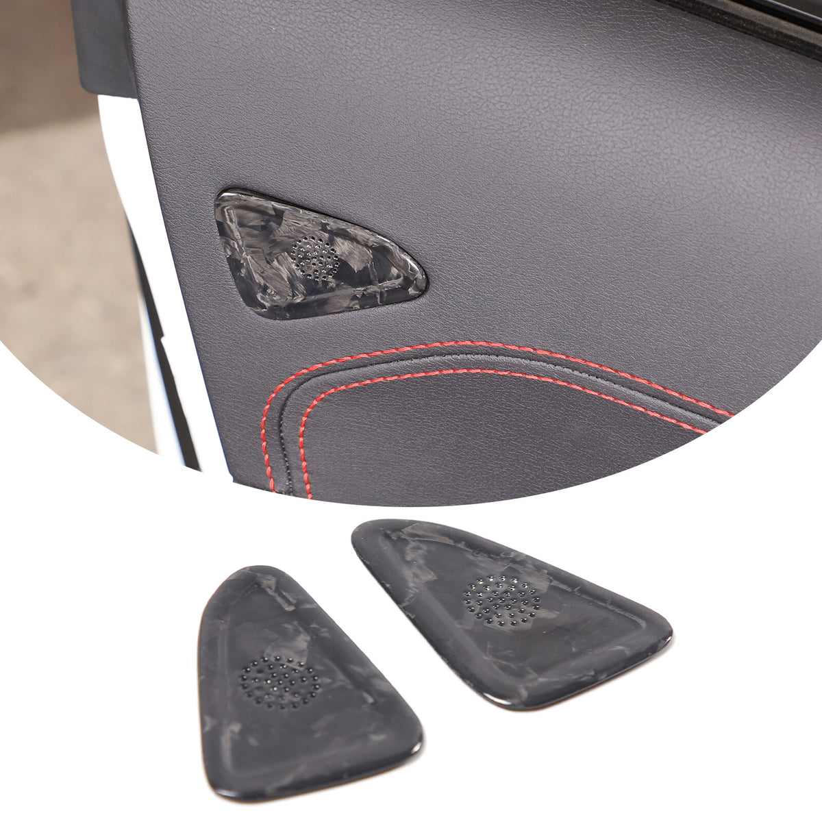 Forged Carbon Fiber Door A/C Vent Panel Trim Cover Fit For Corvette C8 20-26 2