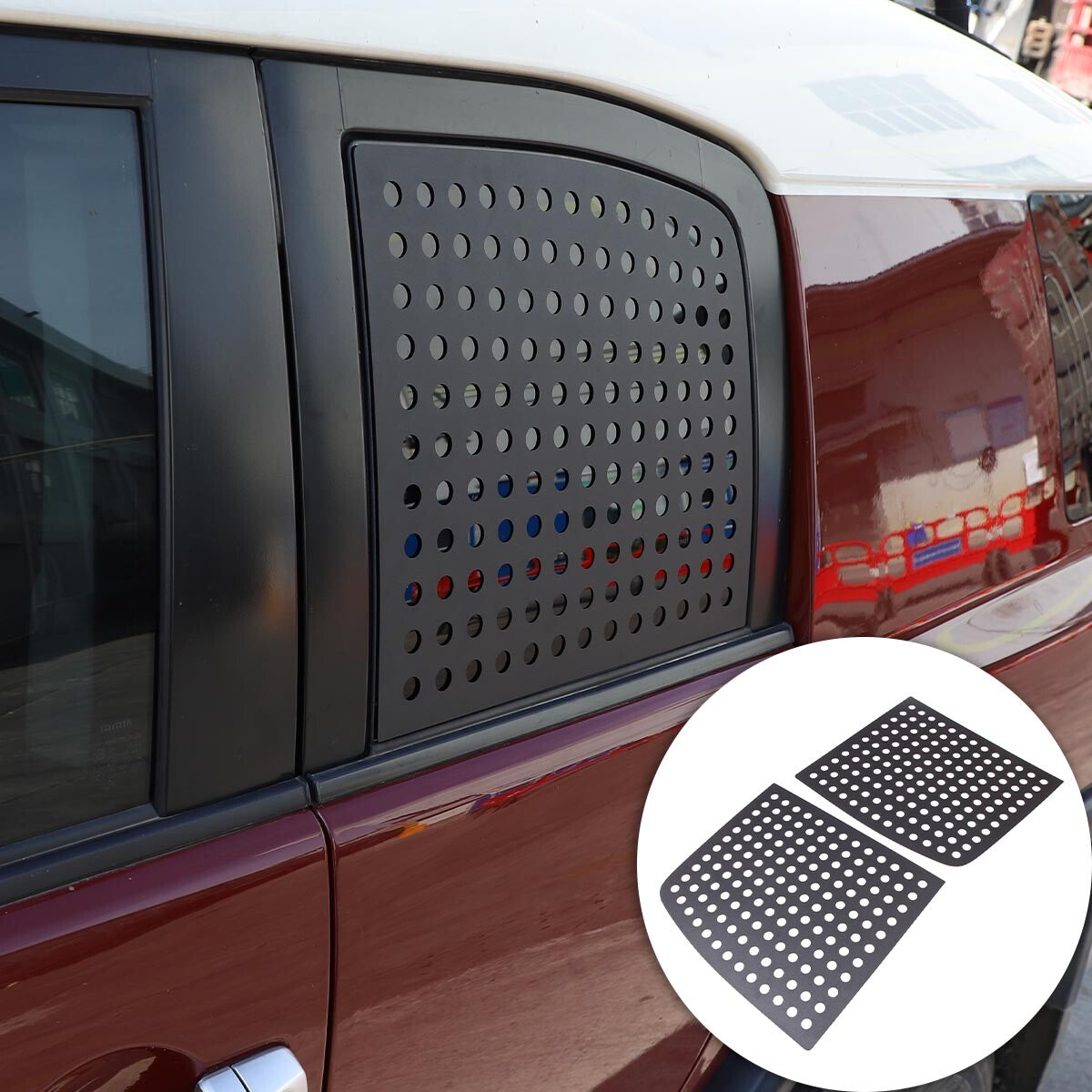 Exterior Quarter Window Panel Trim Alloy Cover Set For FJ Cruiser 2007-2022 3