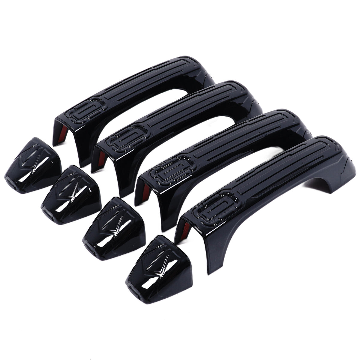 Mecha Glossy Piano Black Exterior Door Handle Cover for Hummer H3 2005-09 20