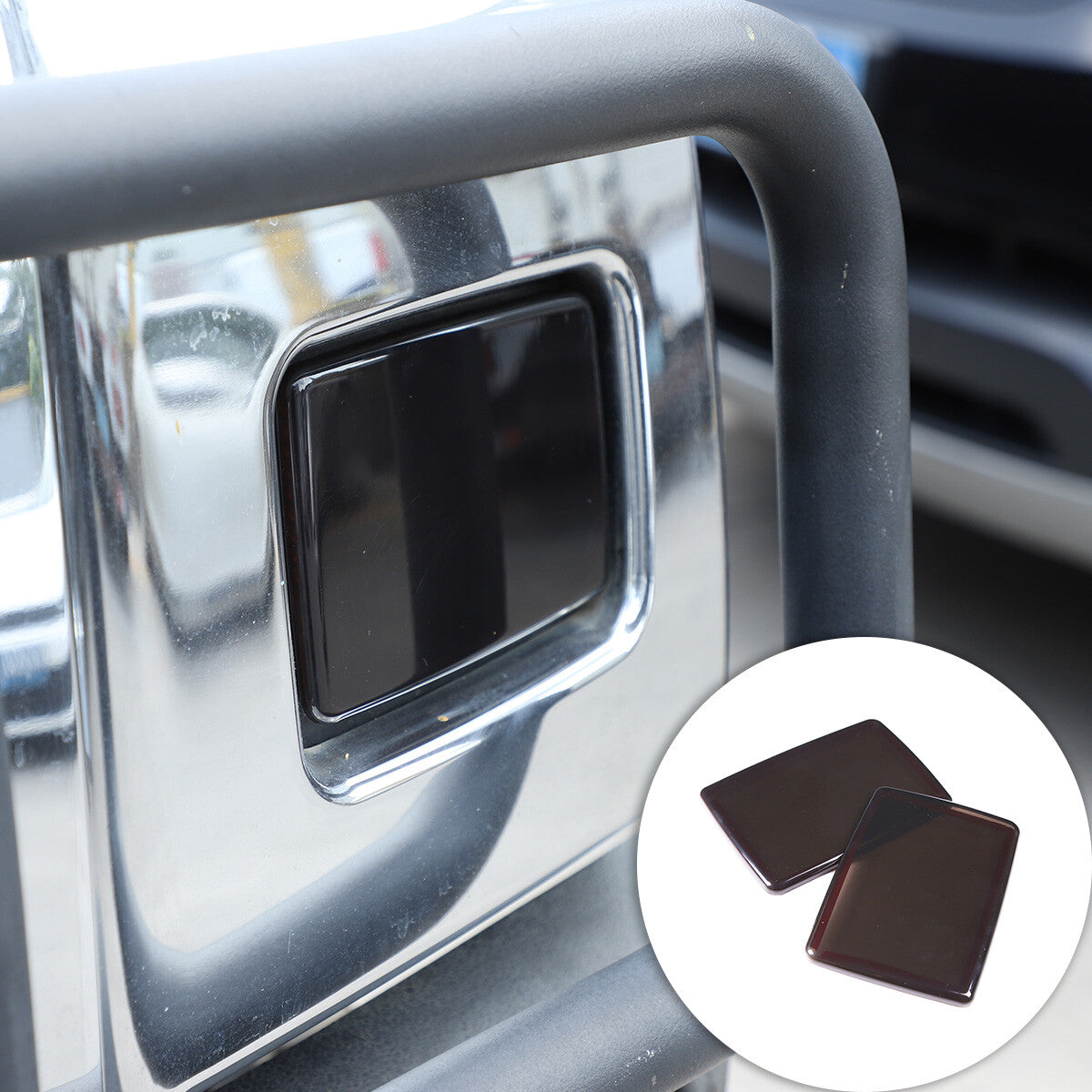 18pcs Smoked Front Rear Side Tail Light Roof Light Trim Cover For Hummer H2 4