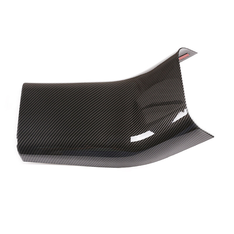 For Tesla Model 3 17-21 Matte Carbon Fiber Rear Air Outlet Anti-Kick Panel Trim 2