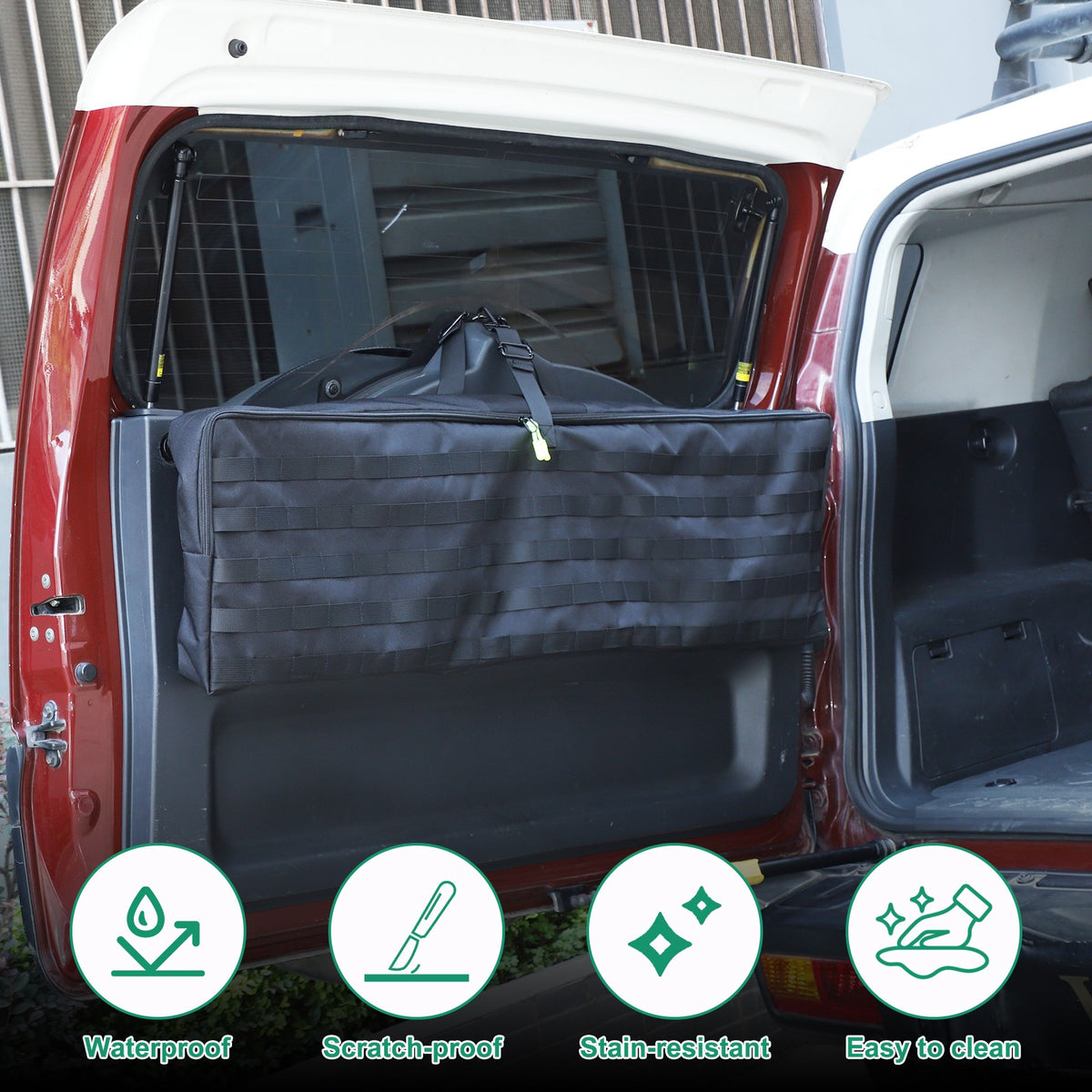 Trunk Rear Door Tailgate Hanging Storage Bag Tray For Toyota FJ Cruiser 2007-21 17