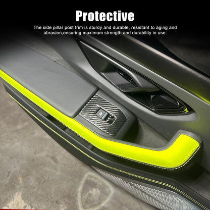 Real Carbon Fiber Window Lift Switch Panel Trim For Lamborghini URUS/SE 18-21 US 6