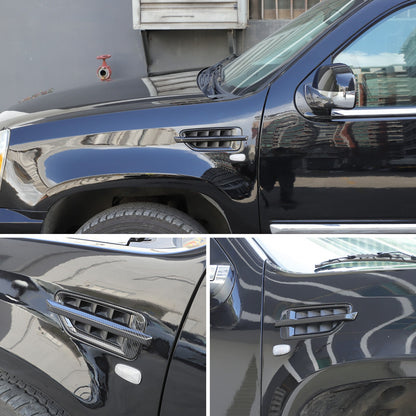 Carbon Fiber ABS Side Fender Airvent Trim For Cadillac Escalade 2007-2014 US 5