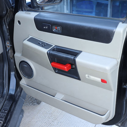Sport Red ABS Inner Interior Door Handle Cover Trim For Hummer H2 2003-2007 US 13