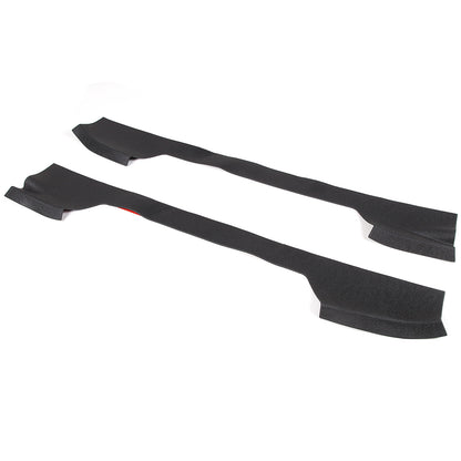 Black TPE Exterior Car Entry Guards Door Sill Cover Trim For Corvette C8 2020-26 11