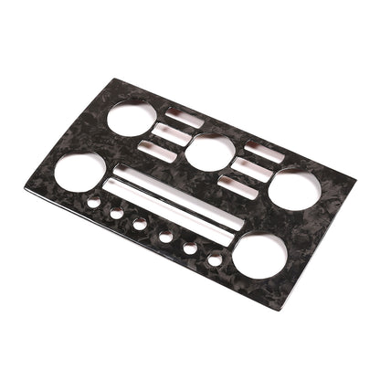 Forged Carbon Fiber Central Control Volume Panel Trim for Nissan GTR R35 08-16 2