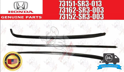 OEM HONDA Civic 1992-1995 OEM MOLDING FR WINDSHIELD SIDE RH & LH UPPER Set 1