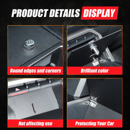 Aluminum Center Console Storage Slot Lock Box Tray For Toyota Tundra/Sequoia 22+ 8