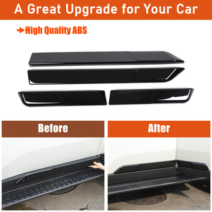 Glossy black Body Side Door Moulding Cover Trim For Toyota Land Cruiser LC250 24 10