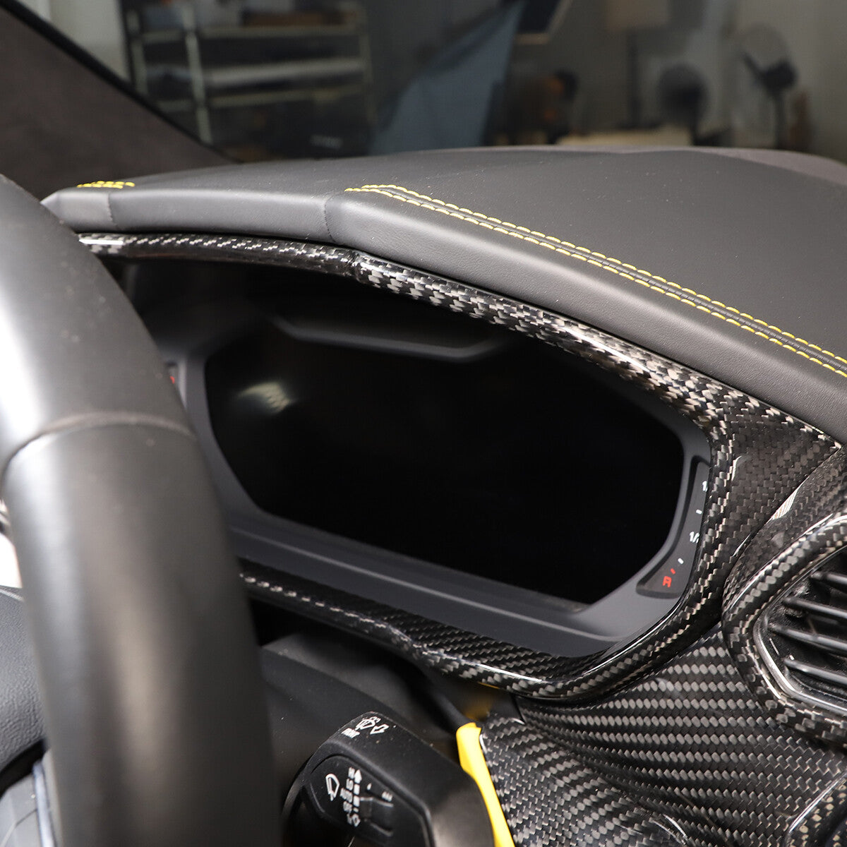 Carbon Fiber Car Dashboard Trim Instrument Cover For Lamborghini URUS 2018-2025 4