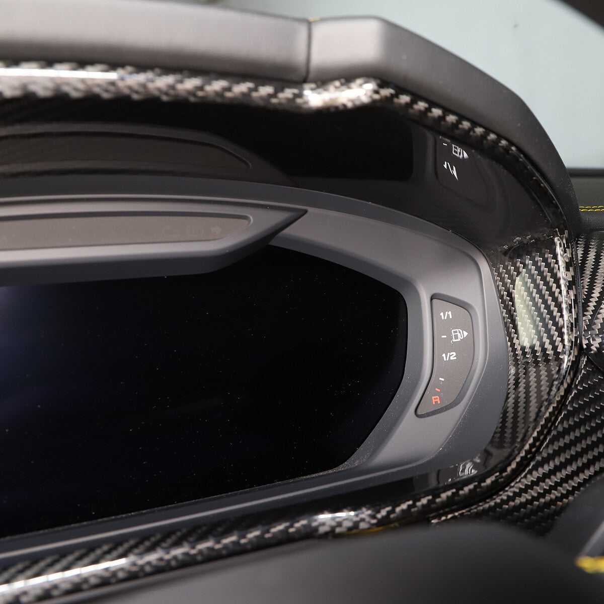 Carbon Fiber Car Dashboard Trim Instrument Cover For Lamborghini URUS 2018-2025 3
