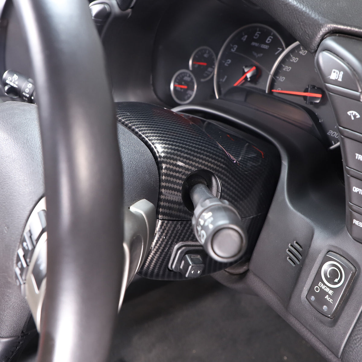 ABS Carbon Fiber Interior Exterior Cover Trim Kit For Corvette C6 2005-2013 129