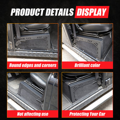 Black Seat Box Corner Carpet Mat Protector For Land Rover Defender L316 04-18 US 24