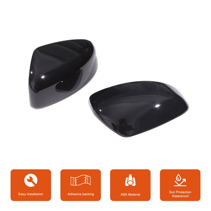 Glossy Black Exterior Door Handle Side Mirror Trim Set For Nissan 370Z Z34 09-20 14