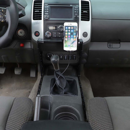 Wireless Center Molle Panel Digital Device Mount For Nissan Frontier D40 2009-17 5