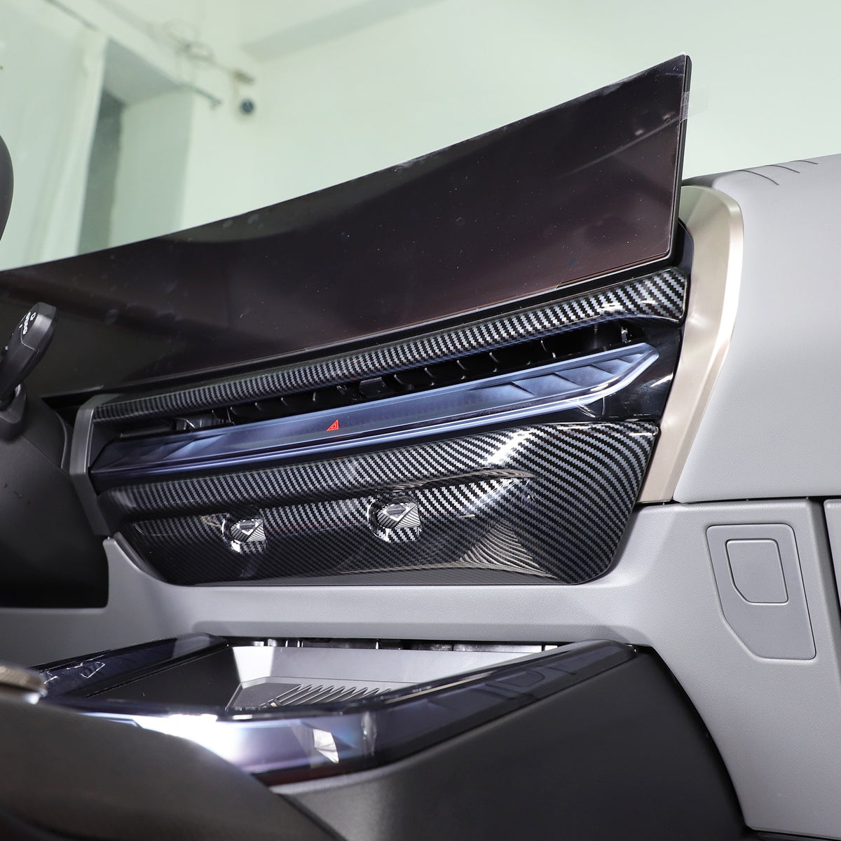 Carbon Fiber ABS Center Console Air Outlet Frame Trim For BMW X3 G45 2025+ US 9