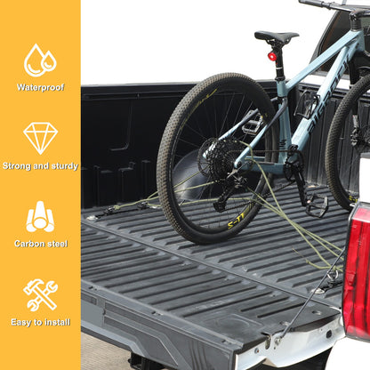 Rear Bed Side Expansion Slide Rails Bed Tie-Down Rails For Toyota Tundra 22+ US 21