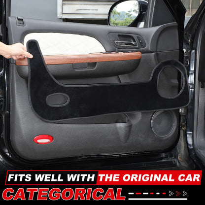 Door Side Anti-Kick Anti-Dirty Guard Cover Trim For Cadillac Escalade 2007-2014 11