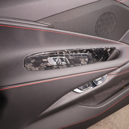 Forged Real Carbon Fiber Full Interior Set Cover Trim Kit For Corvette C8 20-25 - Variants 36-40 53