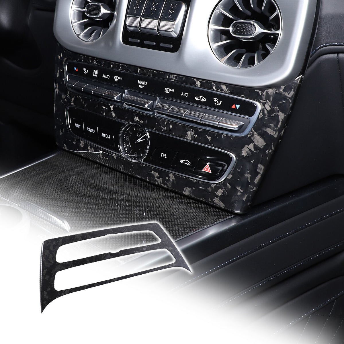 Forged Carbon Center Console Volume Mode Trim For Benz G Class W463 G500/63 19+ 1
