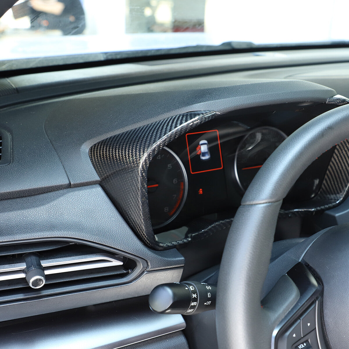 Real Carbon Fiber Center Instrument Panel Dash Trim For Subaru WRX VB 2022-2024 4