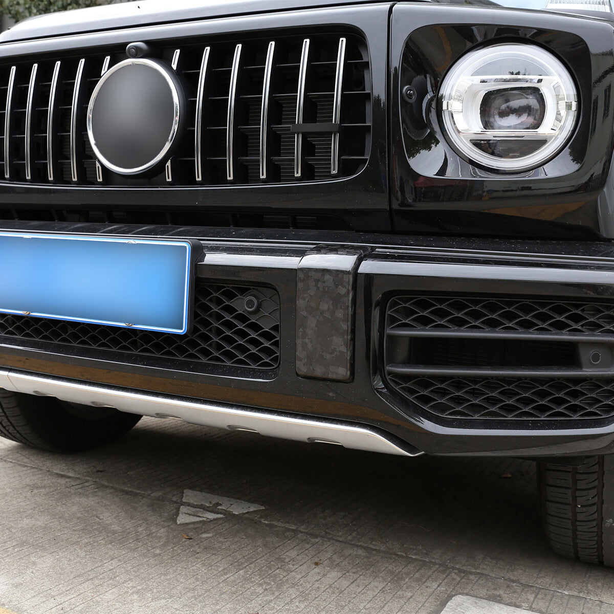 Real Carbon Fiber Front Bumper Cover Trim For Benz G Class W463 G63 2019-24 13