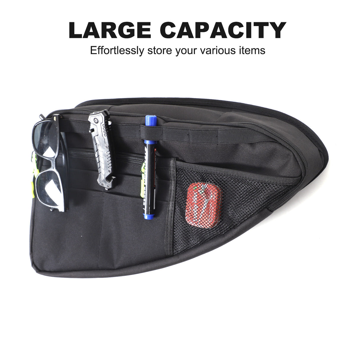 Car Trunk Right Side Window Storage Bag Tool Bag For Toyota Grand Highlander 24+ 9