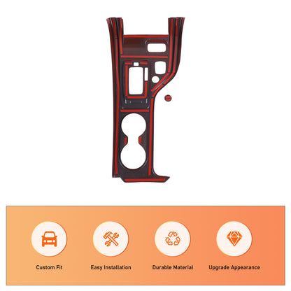 ABS Red Center Console Gear Shift Panel Trim For Ford Ranger T7 T8 2015-2021 8