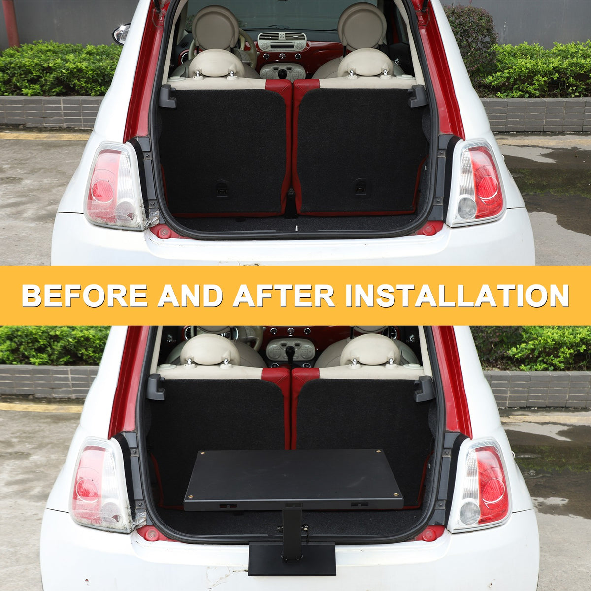 Car Camping Portable Trunk Lock Latch Table For Fiat 500 2009-2015 22