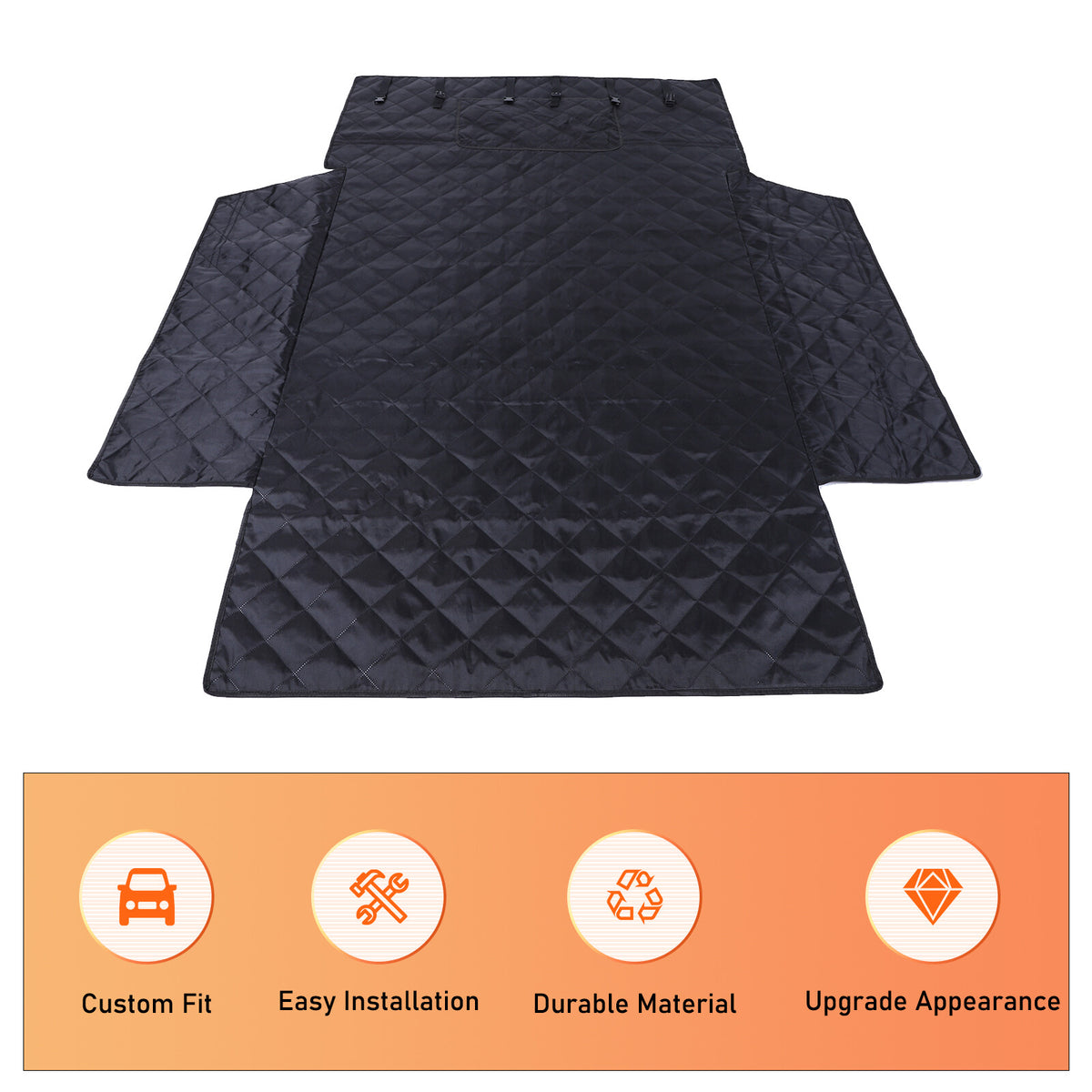 Dog Car Trunk Mat Hammock Pet Seat Cover For Toyota Land Cruiser Prado LC250 24+ 17