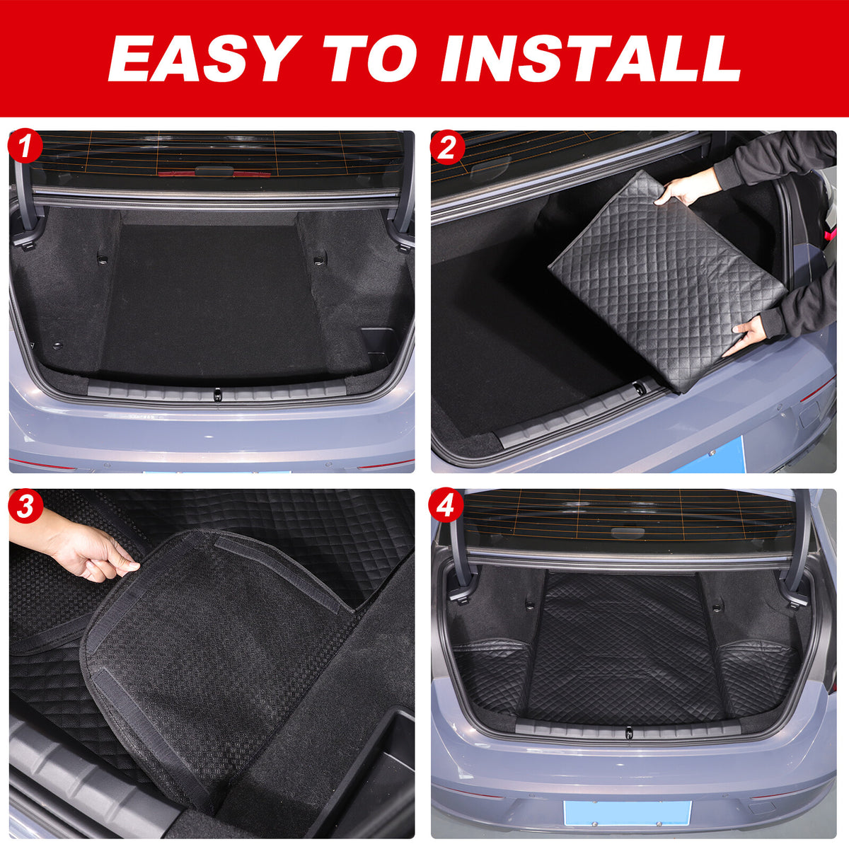 Cargo Trunk Tray Cargo Liner Rear Trunk Floor Mat For BMW 7 Series G70 2023-2025 14