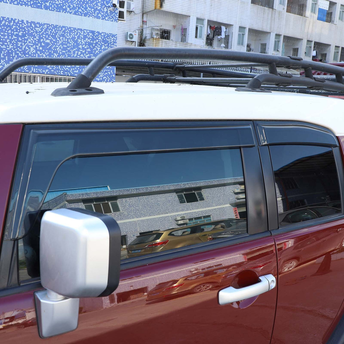 4PCS Weather Shields window visor Sun Visors For Toyot-a FJ CRUISER 2007-2021 US 5