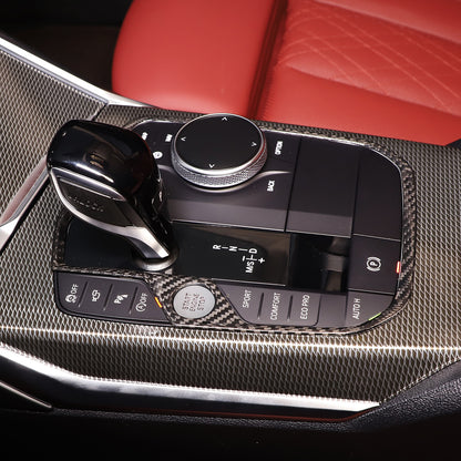 Dry Carbon Fiber Gear shift Panel Frame Trim For BMW 8 series 2019-2023 US 9