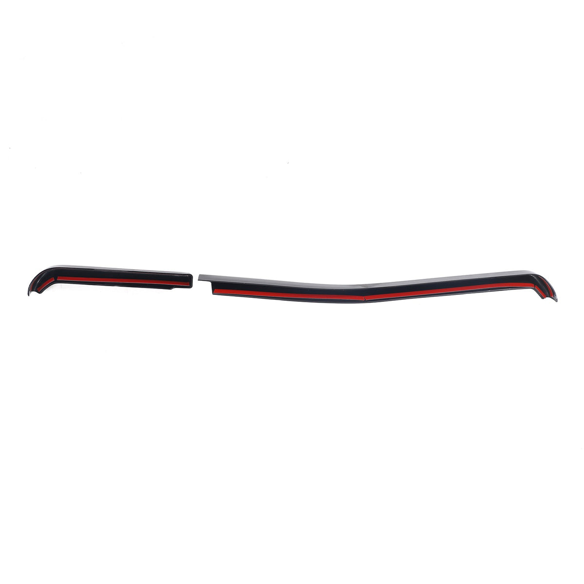 Glossy Piano Black Dashboard Side Air Outlet Trim Strip Set For Corvette C8 26+ 13