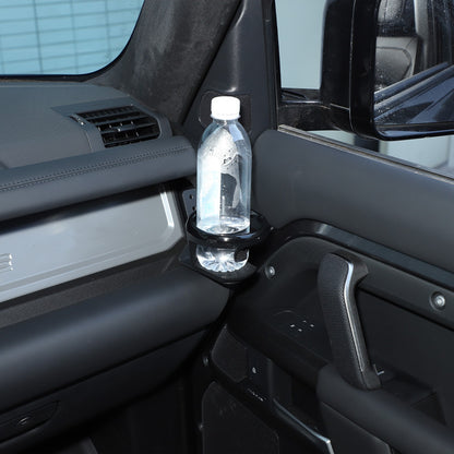 Black Ring Passenger Side Cup Holder Bracket For LR Defender L663 2020+ US 2