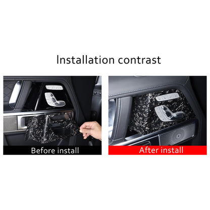 Forged Carbon Fiber Seat Adjustment Button Trim Cover for Benz G-Class 2019-20 5