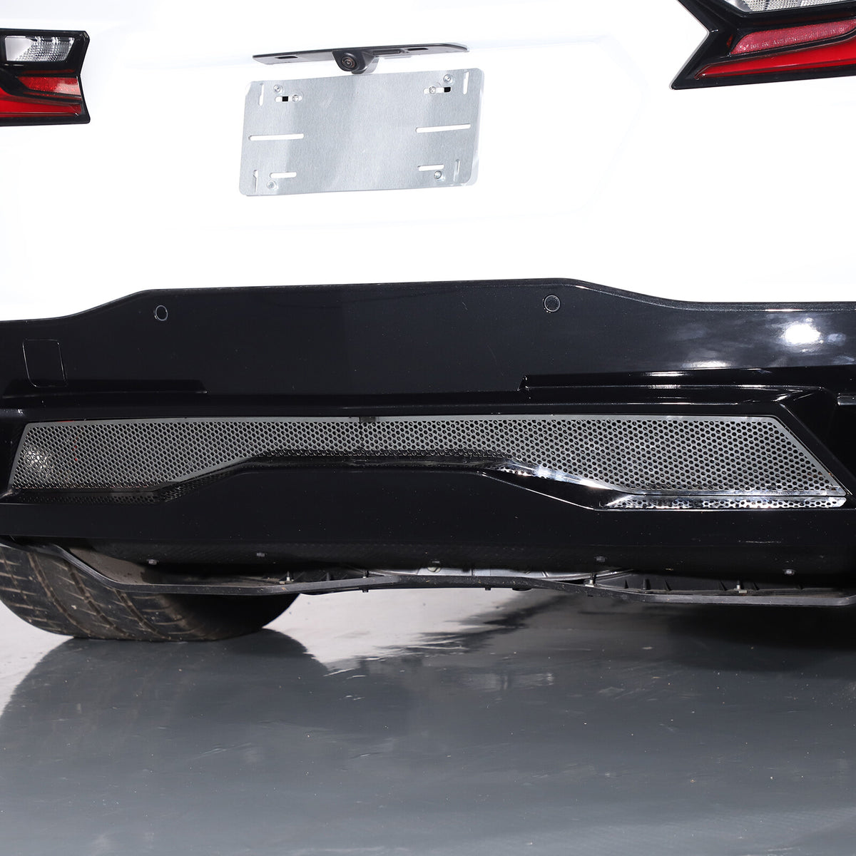 Stainless Steel Silver Rear Bumper Air Vent Cover Trim For Corvette C8 20-25 US 6