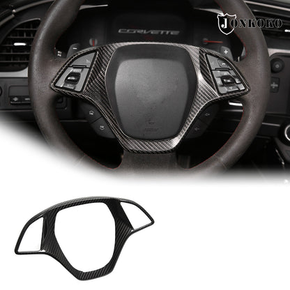 Real Carbon Fiber Interior Dashboard Trim Cover Decor Kit For Corvette C7 14-19 39