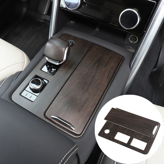 Oak Grain Center Gear Shift Cover Trim for Land Rover Discovery 5 2020-21 1