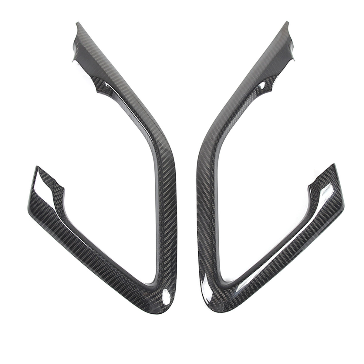 Real Carbon Fiber Interior Door Handle Frame Cover Trim For Nissan R35 GT-R GTR 23